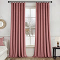MIULEE Velvet Curtains 50W x 84L 2 Panels Dusty Rose Blackout Curtains | Luxury by MIULEE