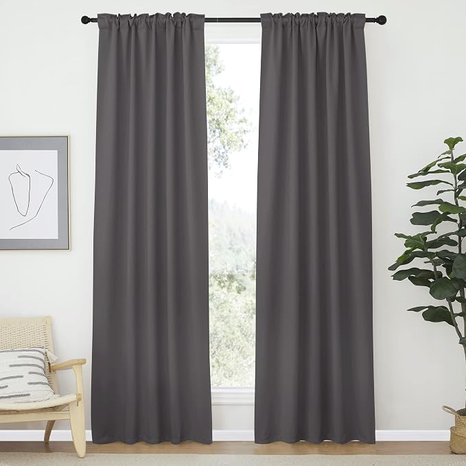 NICETOWN Short Curtain Blackout Panels Window Draperies - Image 2