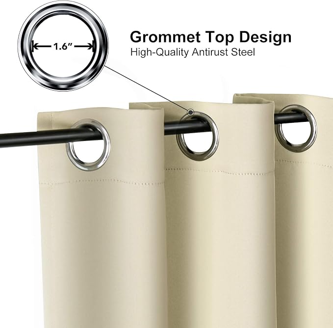 ChrisDowa Small Window Curtains 48 Inches Long - Image 3