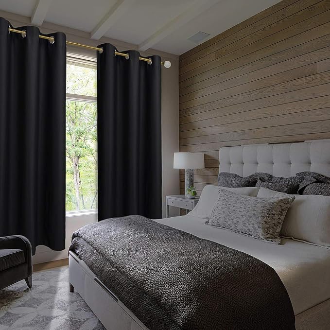 Diraysid Blackout Curtains for Bedroom Grommet Thermal Insulated Room Darkening - Image 2
