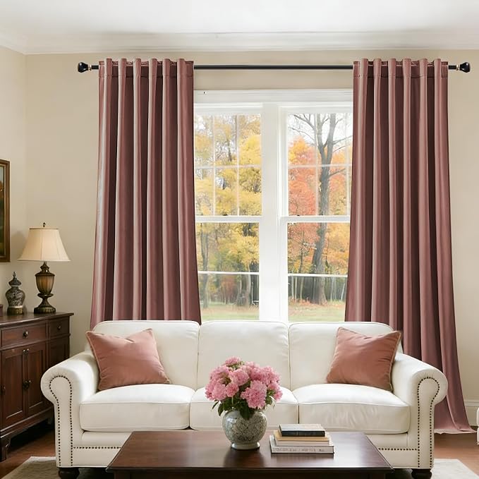Blackout Velvet Curtains 90 Inches - Image 3