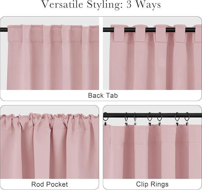 PONY DANCE Extra Long 75% Blackout Curtains 120 inches Long - Image 5