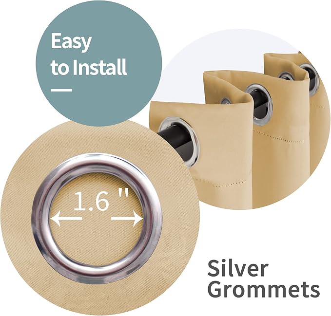 BGment Thermal Insulated 100% Blackout Curtains - Image 3