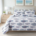 SLPR - Coastal Nautical Fish Quilt Set, Twin by SLPR