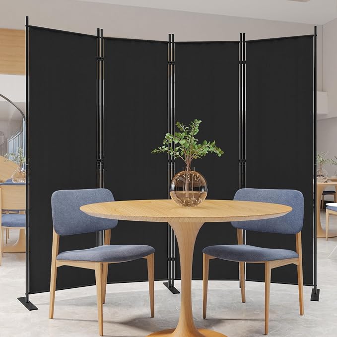 C-Hopetree 4 Panels Room Divider, 6 Ft Tall Indoor Folding Privacy Screen - Image 3