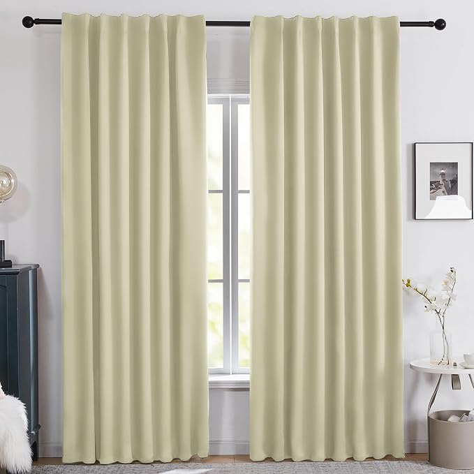 Deconovo Total Blackout Curtains 84 Inch Length 2 Panels Set，Thermal Insulated - Image 2