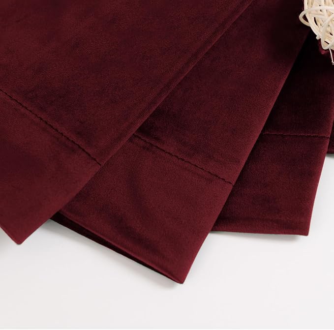 BGment Red Velvet Curtains 84 Inch - Image 6