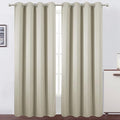 Light Beige Thermal Blackout Curtains/52 x 95 Inch/Set of 2 Panels Room by Lemomo