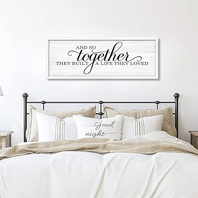 Rutiyoka Farmhouse Wall Decor: 'and so Together They Built a Life They Loved' - Image 7