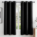 Deconovo Blackout Curtains for Bedroom and Living Room 72 Inches Long | Black by Unknown