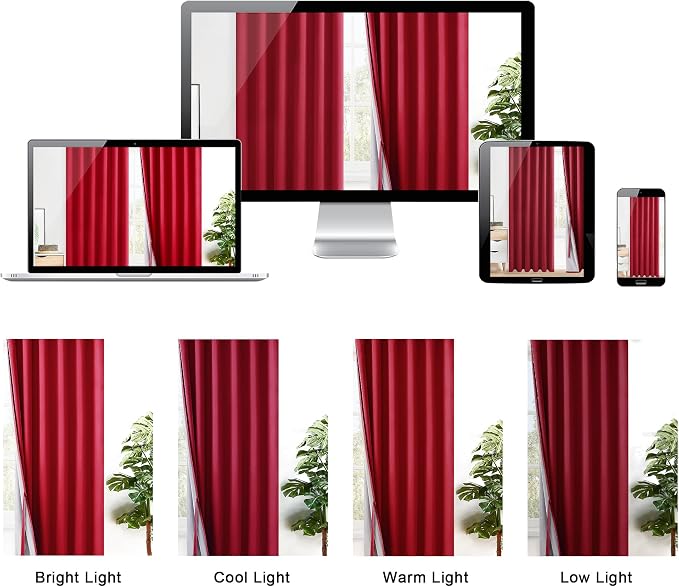 XWZO 100% Blackout Window Curtains - Image 8