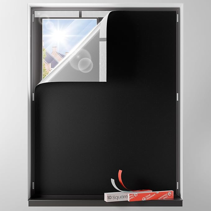 Blackout Curtains for Bedroom Portable 37"x48" Blackout Shades | 100% Black Out by Sumobaby