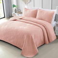 Exclusivo Mezcla Ultrasonic Full Queen Quilt Bedding Set, Blush Pink | by ExclusivoMezcla