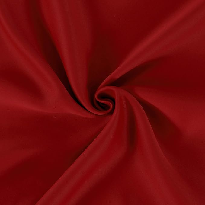 Red Blackout Curtains 34 x 63 Inch Length/Set of 2 Curtain Panels/Thermal - Image 5