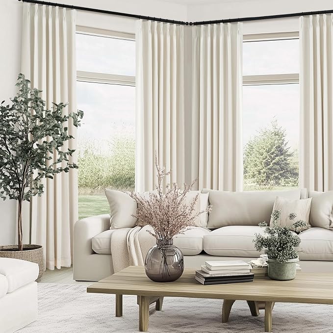 Extra Long Birch Curtains for Living Room Blackout 108 Inches Insulating Sound - Image 8