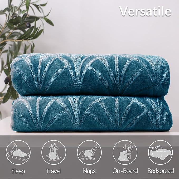 Whale Flotilla Soft Flannel Fleece Throw Blanket - Image 6