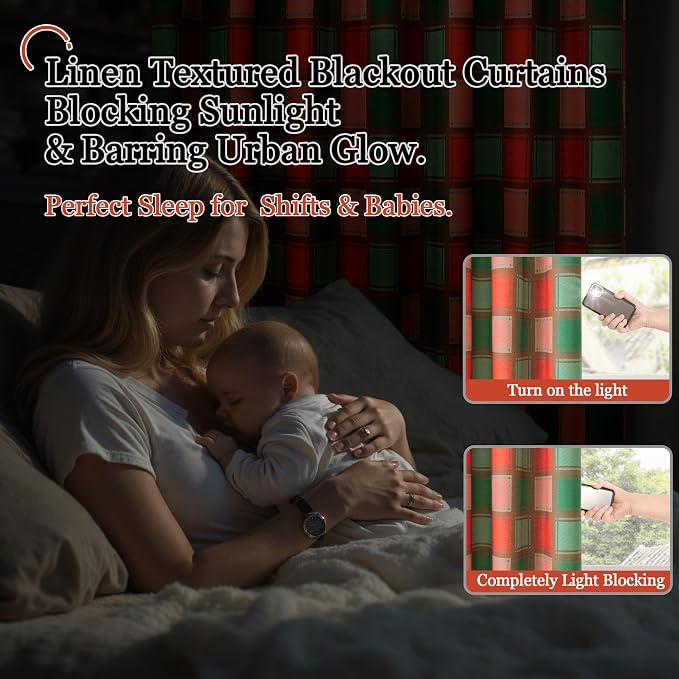 Plaid Curtains Gingham Patterned - Image 7