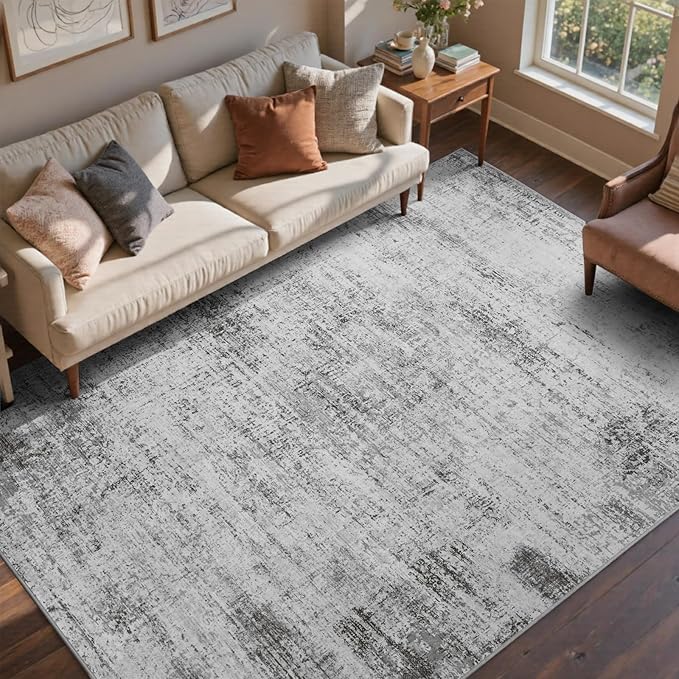 4x6 Ft Area Rugs for Living Room, Soft Non-Slip Washable Rugs Modern Abstract - Image 2