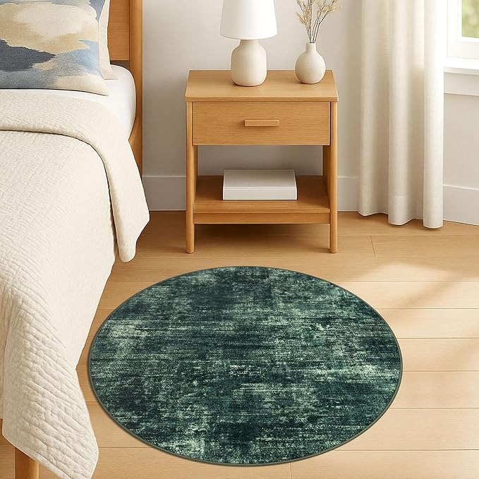 Round Area Rug 3 Ft Circle Entryway Rugs Round Washable Door Mat Indoor Entrance - Image 8