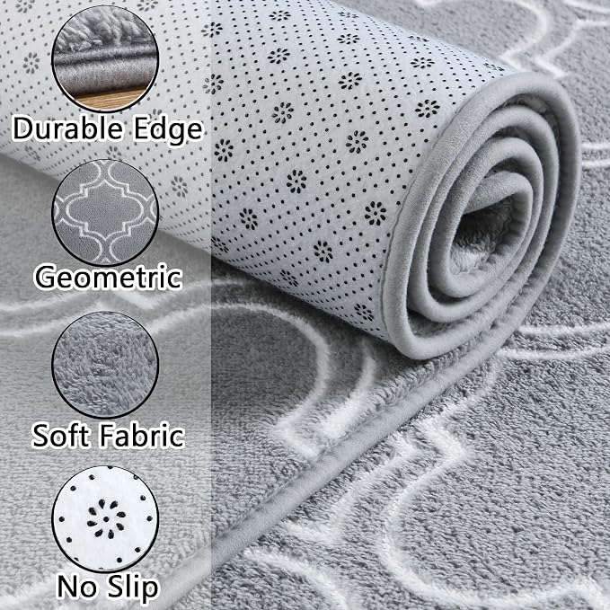 Chicrug 6x9 Shag Geometric Modern Area Rug - Image 2