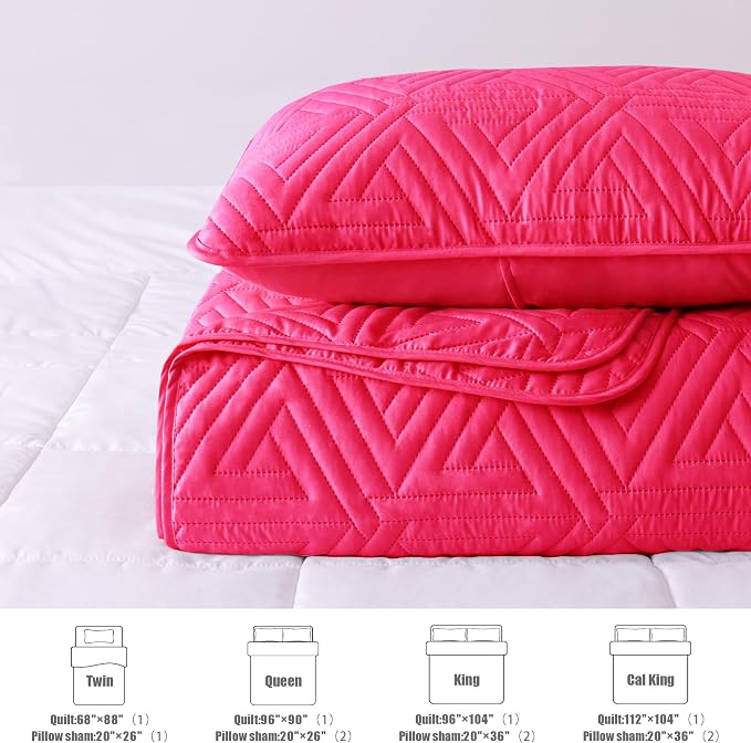 Whale Flotilla Soft Geometric Twin Quilt Set - Image 5
