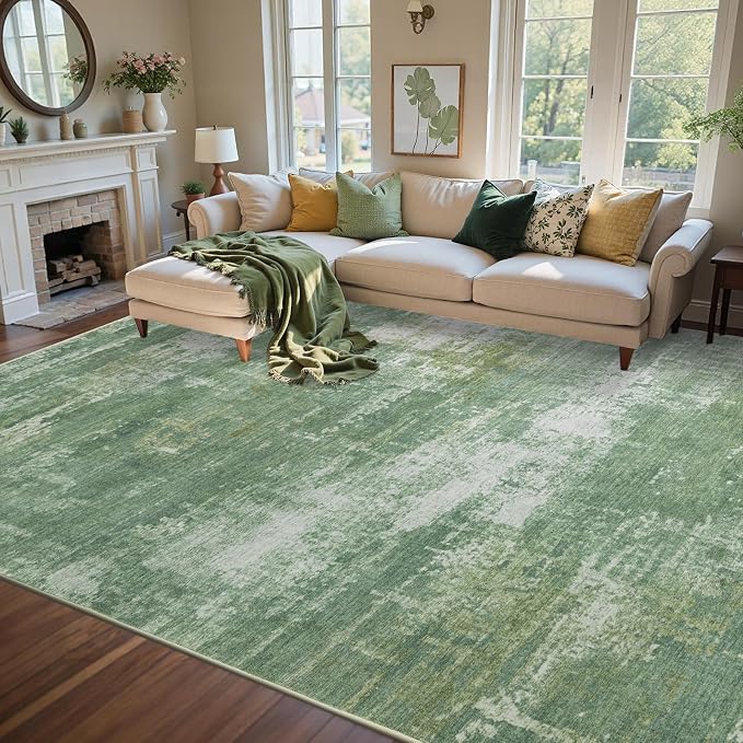 8x10 Ft Large Area Rugs for Living Room, Soft Non-Slip Washable Rugs Modern by Cuzwlovita