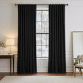 PONY DANCE Blackout Curtains 90 inches Long, 2 Panels | Room Darkening Floor by PONYDANCE