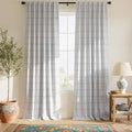 NICETOWN 100% Blackout Navy Blue Plaid by NICETOWN