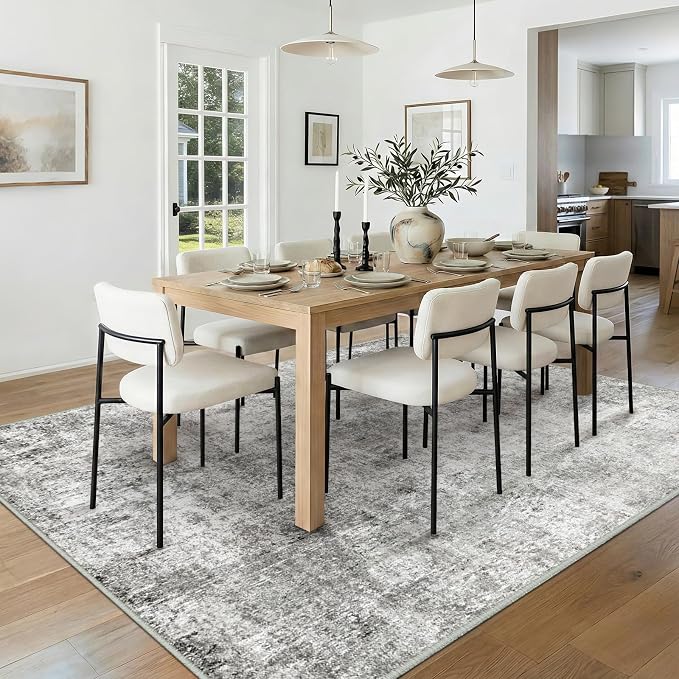 RELEANY Washable 5'x8' Abstract Area Rug - Image 3
