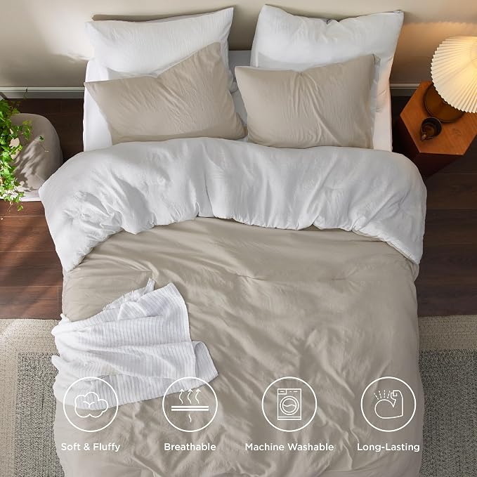 Bedsure California King Comforter Set, Mineral Blue Soft Prewashed Bedding - Image 5