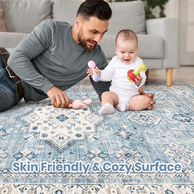 cotiled 8x10 Area Rug for Living Room, Traditional, Dining Room, and Home Office - Image 4