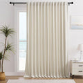 Timeper Cream Beige Velvet Curtain W104 x L84 inches 1 Panel, Thermal Insulated by Timeper