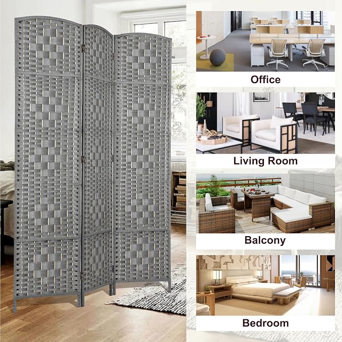 RHF Room Divider Panel, Partition Room Dividers, 4 Panel Privacy Screen - Image 6