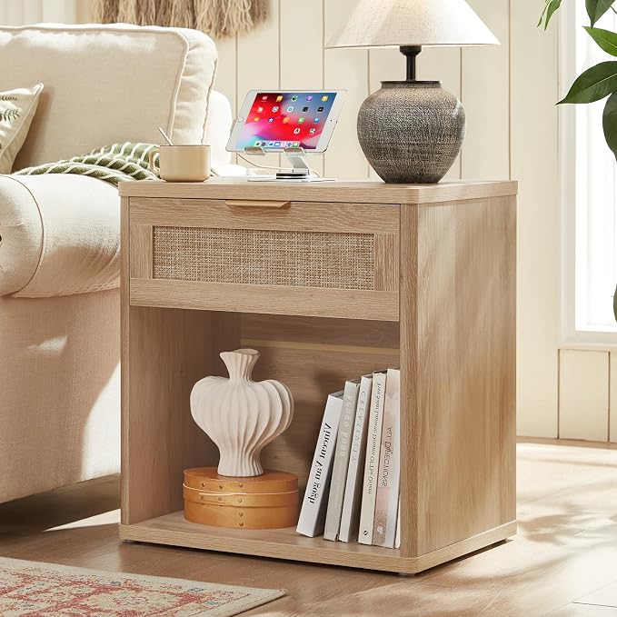 LEYAOYAO Rattan 23" Nightstands Set of 2 - Image 4