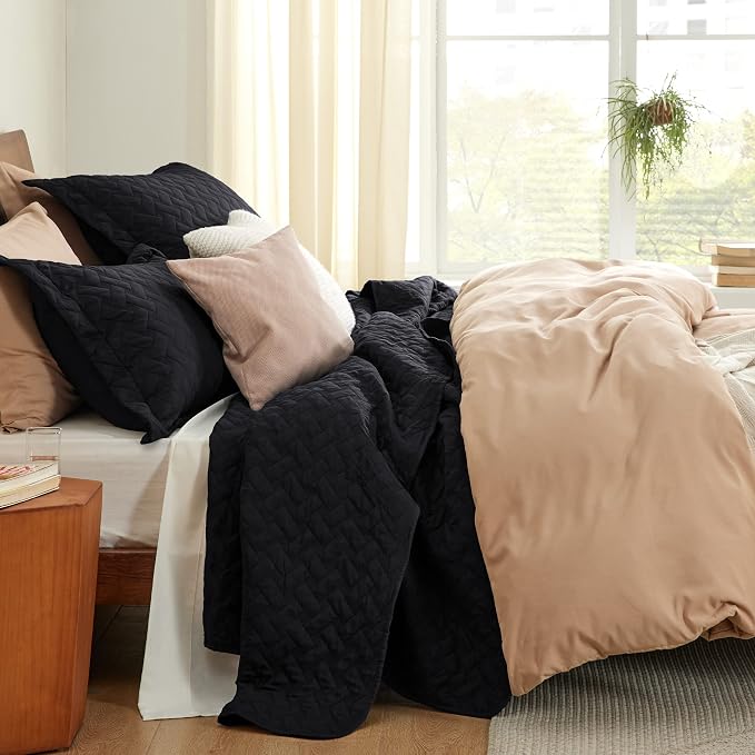 Bedsure King Size Quilt, Lightweight Comforter Set, Basket Weave, All-Season - Image 4