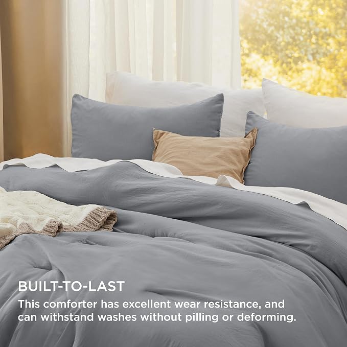 Bedsure Queen Comforter Set, 3 Pieces GentleSoft™ Bed Set, 1 Lightweight - Image 3
