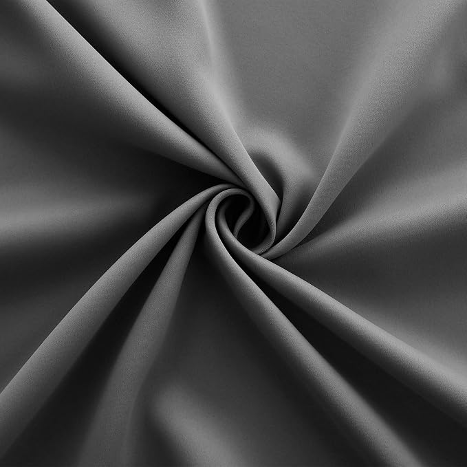 Dark Grey Blackout Room Darkening Curtains 60x63 Inch Length - Image 7