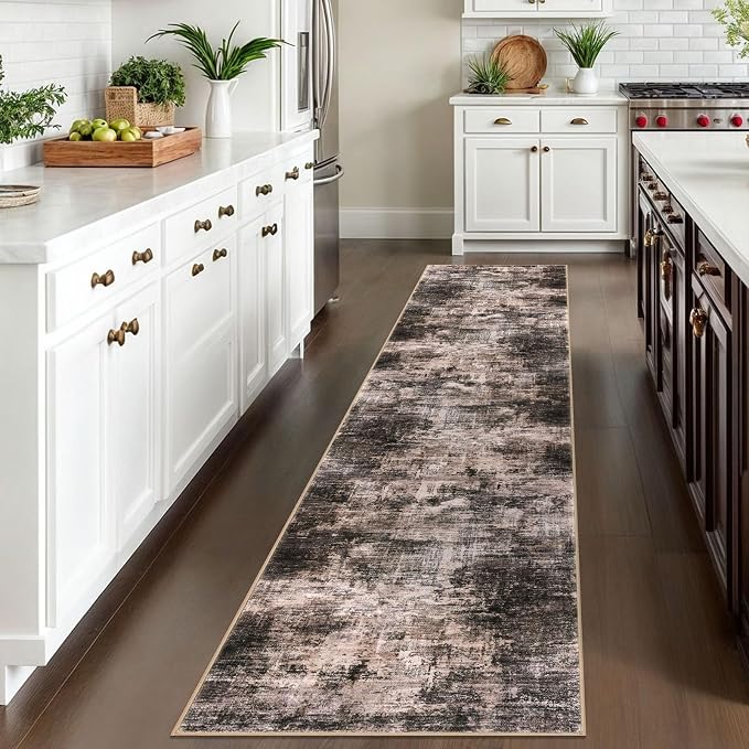 Abstract Runner Rug 2x10 Ft Washable Runners - Image 2