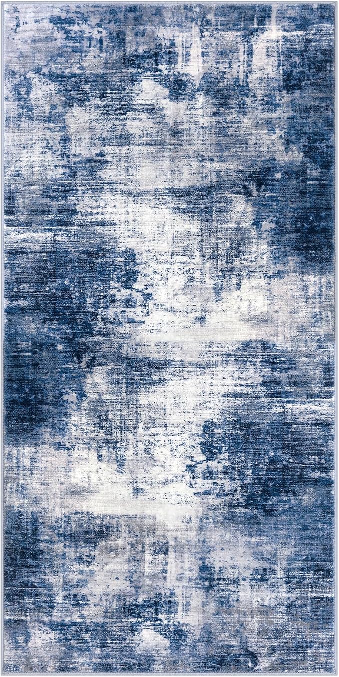 Abstract Runner Rug 2x4 Ft Entryway Rugs Washable Door Mat Indoor Entrance - Image 9