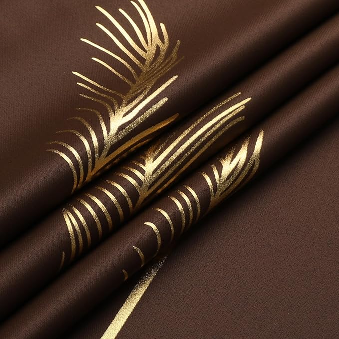 Brown Blackout Curtains for Living Room 90 Inch Length 2 Panels Set, Room - Image 8