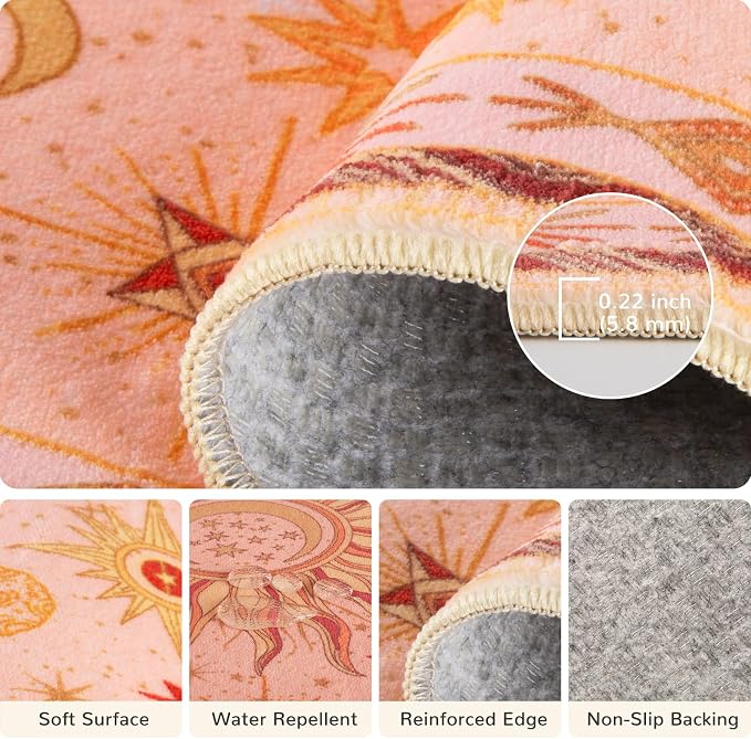 Vacuum-Friendly, 8x10 Washable Area Rug - Image 4