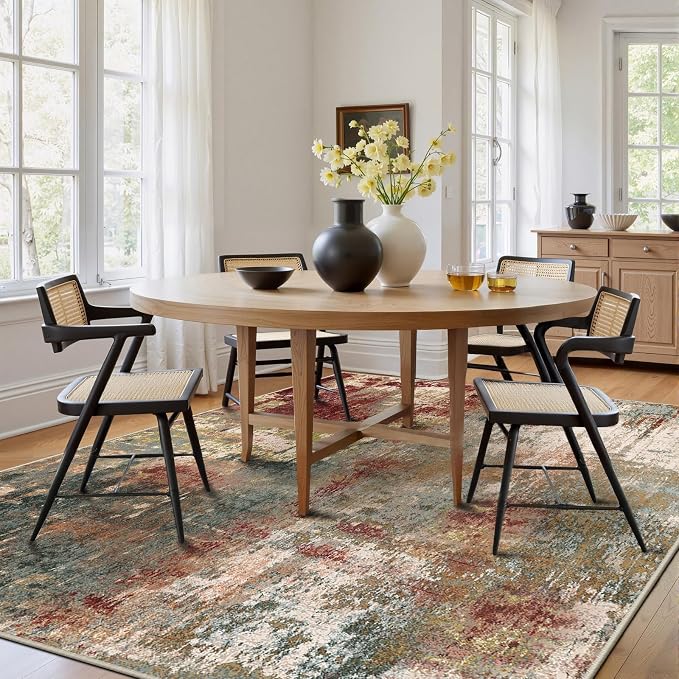 RELEANY Washable Square 6'x6' Area Rug - Image 8