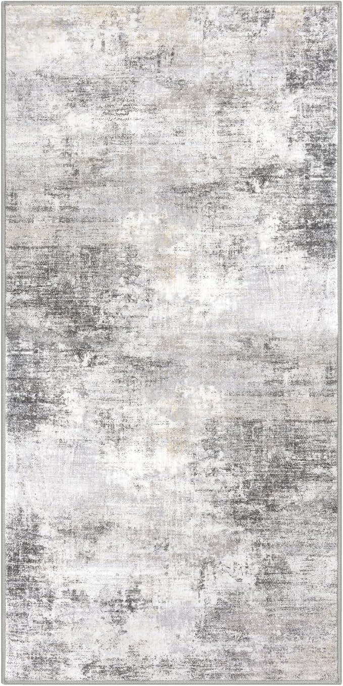 Abstract Runner Rug 2x4 Ft Entryway Rugs Washable Door Mat Indoor Entrance - Image 10