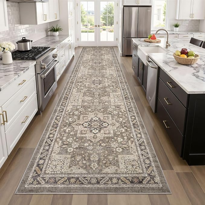 cotiled 3x8 Hallway Runner Rug for Entryway, Non-Slip Vintage, and Laundry Room - Image 8