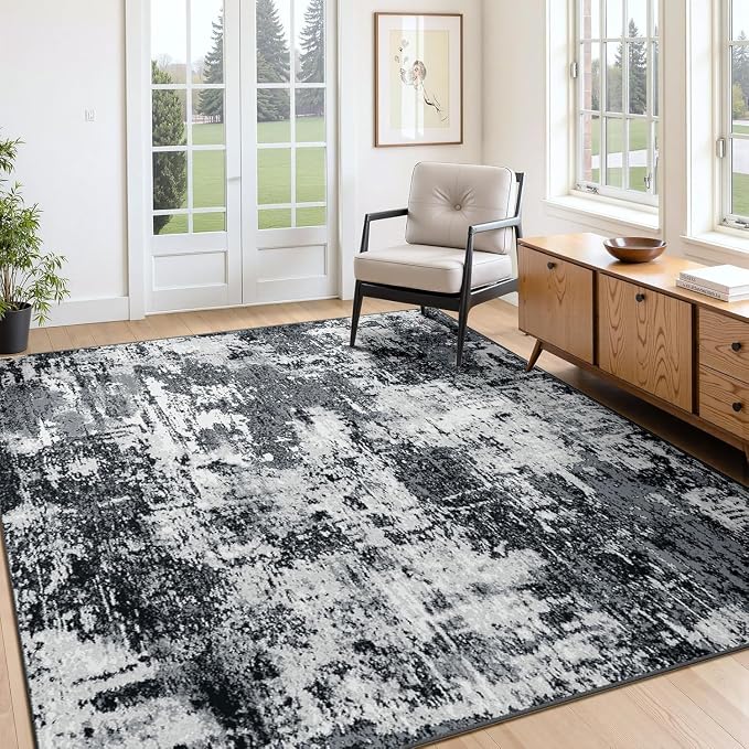 RELEANY Washable 6'x8' Abstract Area Rug - Image 4