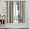 Joydeco Blackout Curtains 63 Inches Long 2 Panels Burg, Room Darkening Curtains by JOYDECO