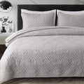 Whale Flotilla Soft Geometric Queen Quilt Set by WHALEFLOTILLA