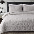 Whale Flotilla Soft Geometric King Quilt Set by WHALEFLOTILLA