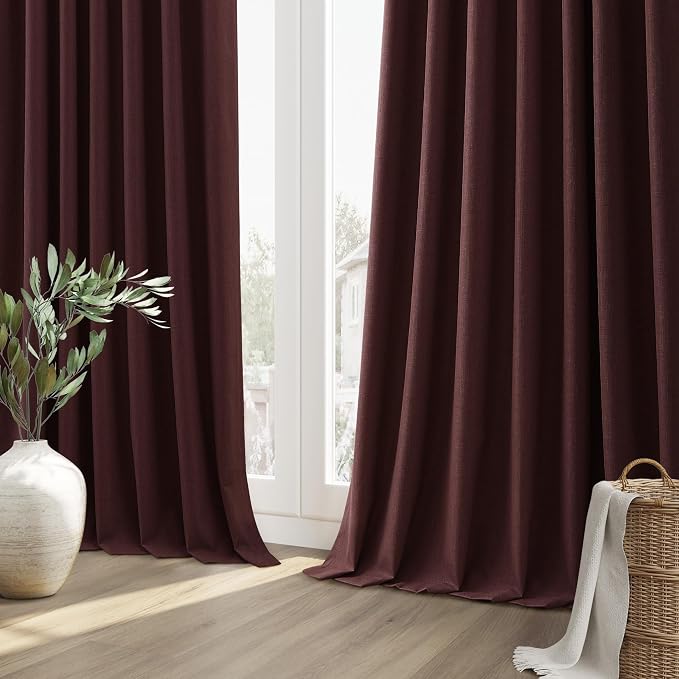 100% Blackout Curtains 84 Inch Length 2 Panels Set - Image 10