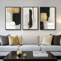 Framed Modern Black and White Abstract Wall Art by Cuspin